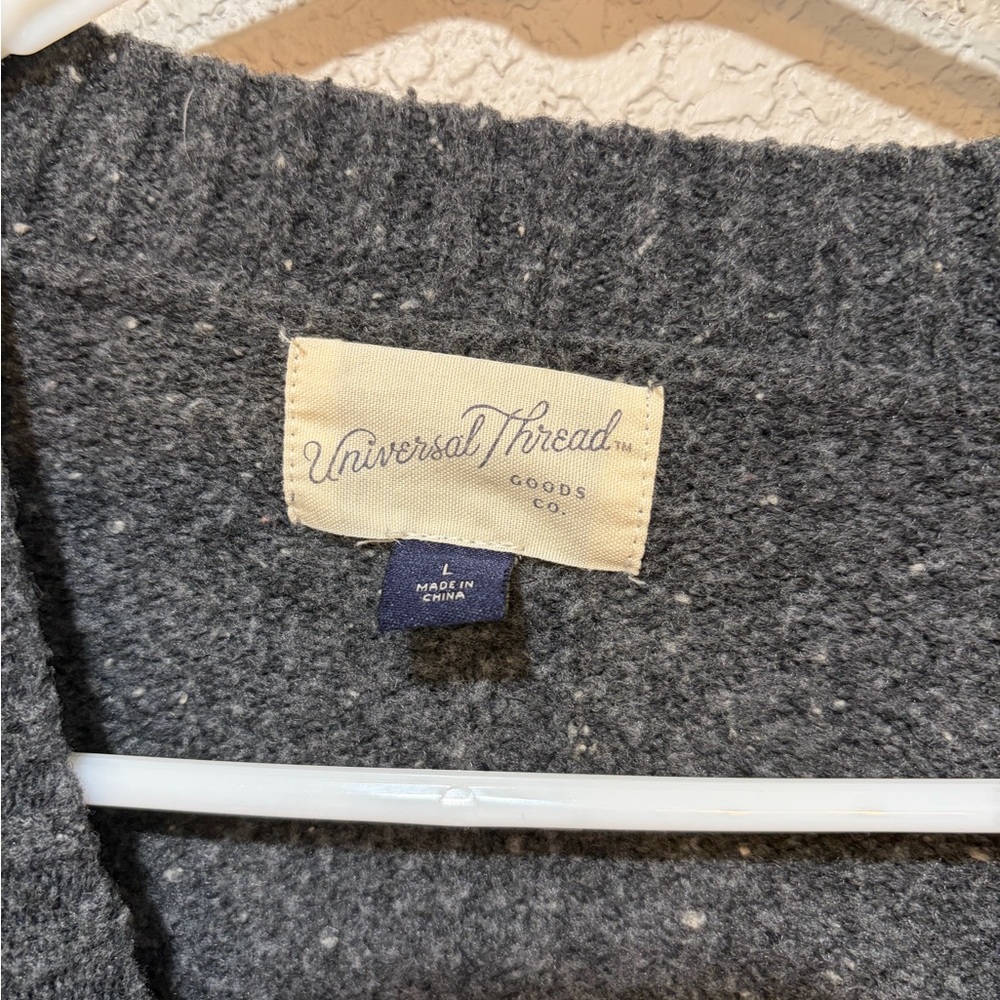 Universal Thread Dark Gray Women's Crew Neck Sweater - Picture 3 of 3